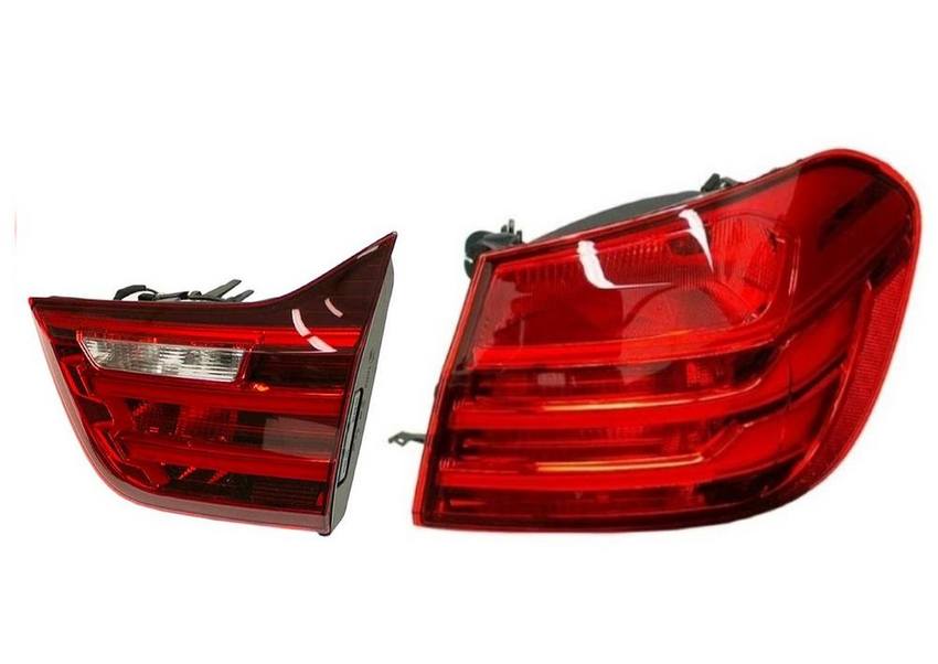 BMW Tail Light Set - Passenger Side Inner and Outer (LED) 63217296102 - ULO 2858357KIT